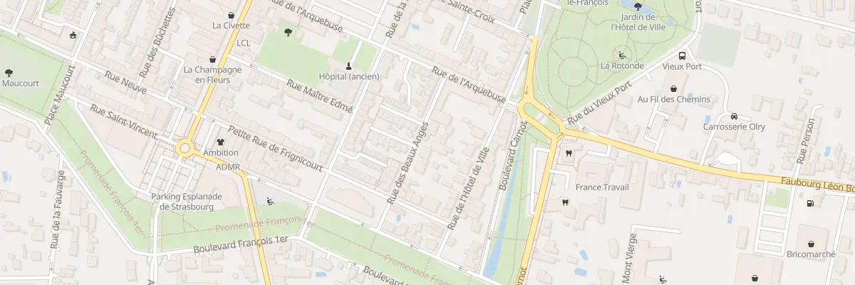 Plan du 14 Rue des Beaux Anges à Vitry-le-François