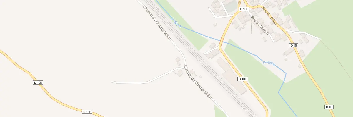Plan du 3 Che du Champ Millot à Gissey-sous-Flavigny