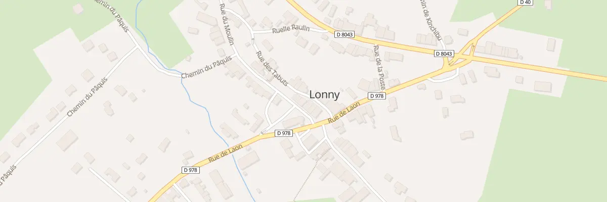 Plan du 8 Rue du Moulin à Lonny