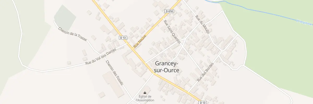 Plan du 1 Rue de la Confrérie à Grancey-sur-Ource