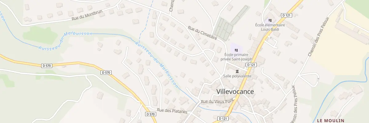 Plan du 5134 Rue des Fouilletieres à Villevocance