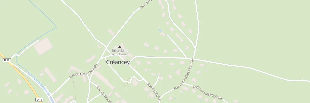 Plan du 3 Rue Claude Liévin à Créancey