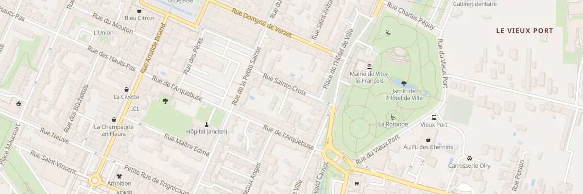 Plan du 11 Rue Sainte-Croix à Vitry-le-François