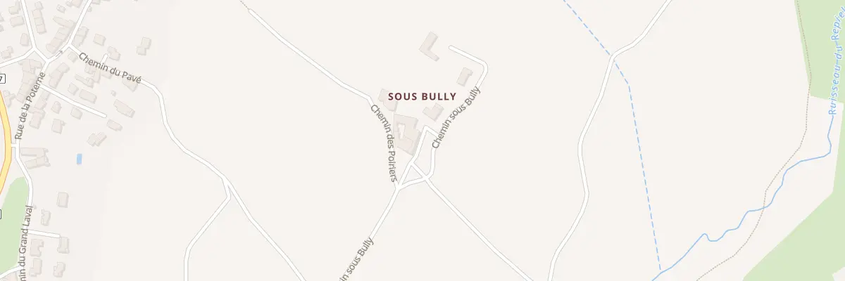 Plan du 395 Che sous Bully à Bully