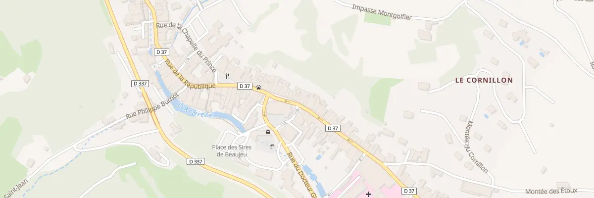 Plan du 309 Rue de la République à Beaujeu