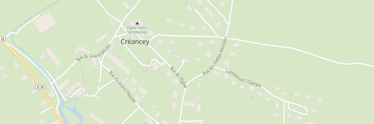 Plan du 11 Rue de l’Eglise à Créancey