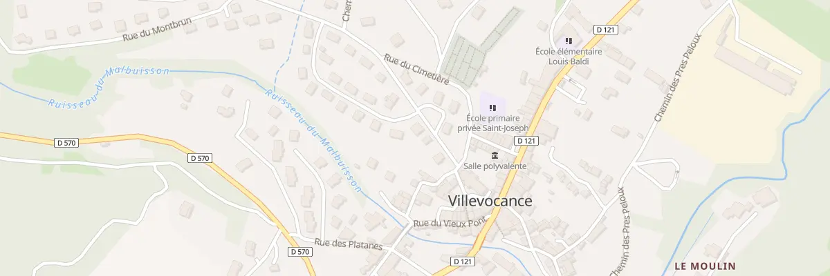 Plan du 5132 Rue des Fouilletieres à Villevocance