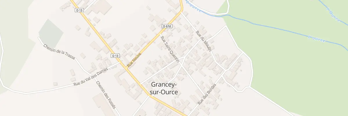 Plan du 25 Rue de la Confrérie à Grancey-sur-Ource