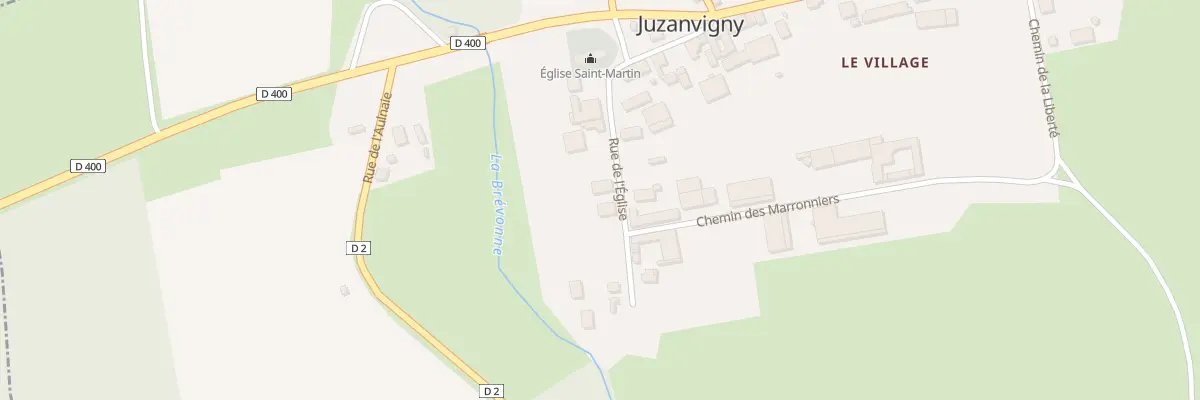 Plan du 5 Rue de l’Église à Juzanvigny