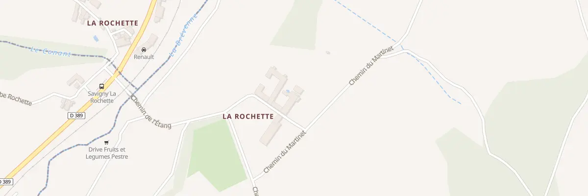 Plan du 5222 Che Croix de la Rochette à Chevinay