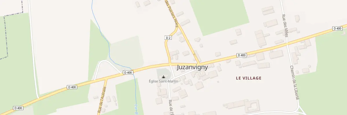 Plan du 1 Rue des Poiriers Noirs à Juzanvigny