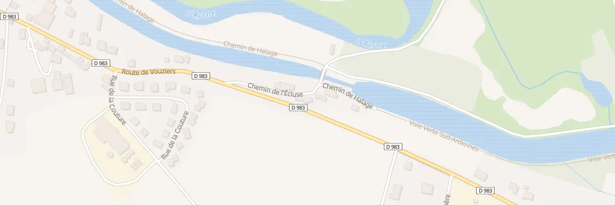 Plan du 2 Che de l’Ecluse à Attigny