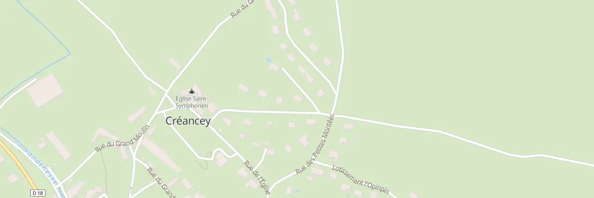 Plan du 7 Rue Claude Liévin à Créancey