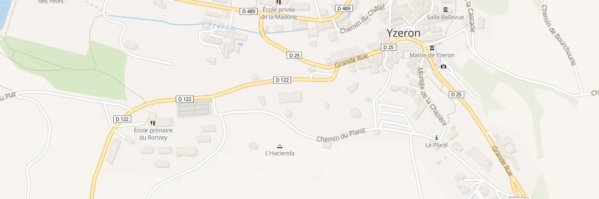 Plan du 1 Che du Planil à Yzeron