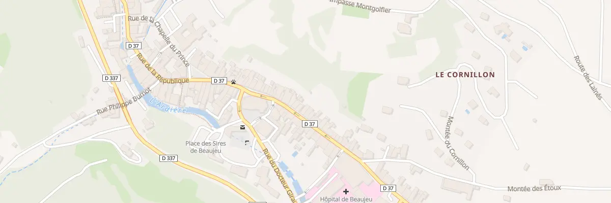 Plan du 355 Rue de la République à Beaujeu