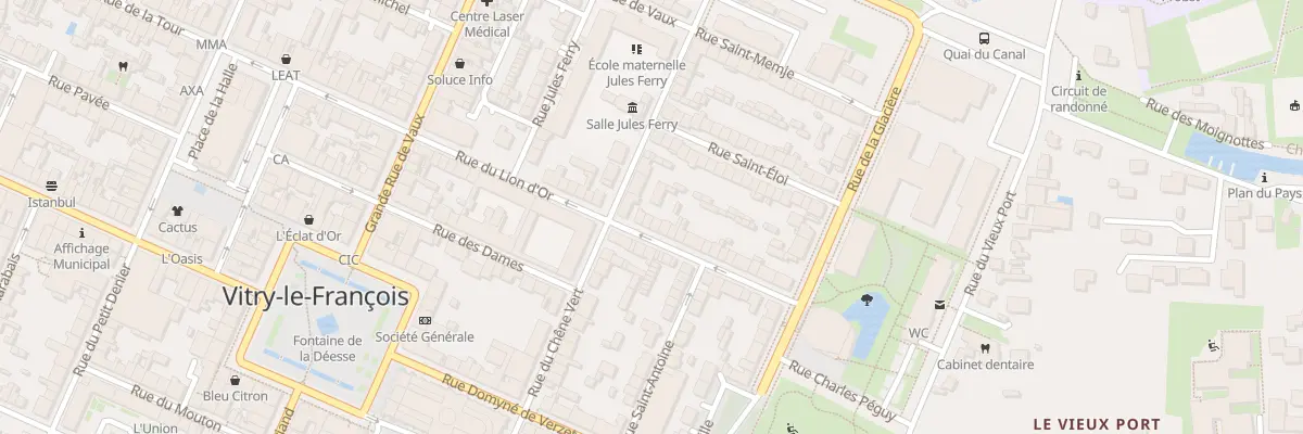 Plan du 22 Rue du Lion d’Or à Vitry-le-François