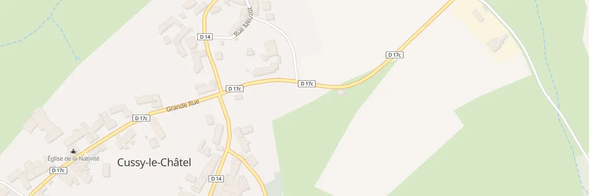 Plan du 9000 Rue Meuzot à Cussy-le-Châtel