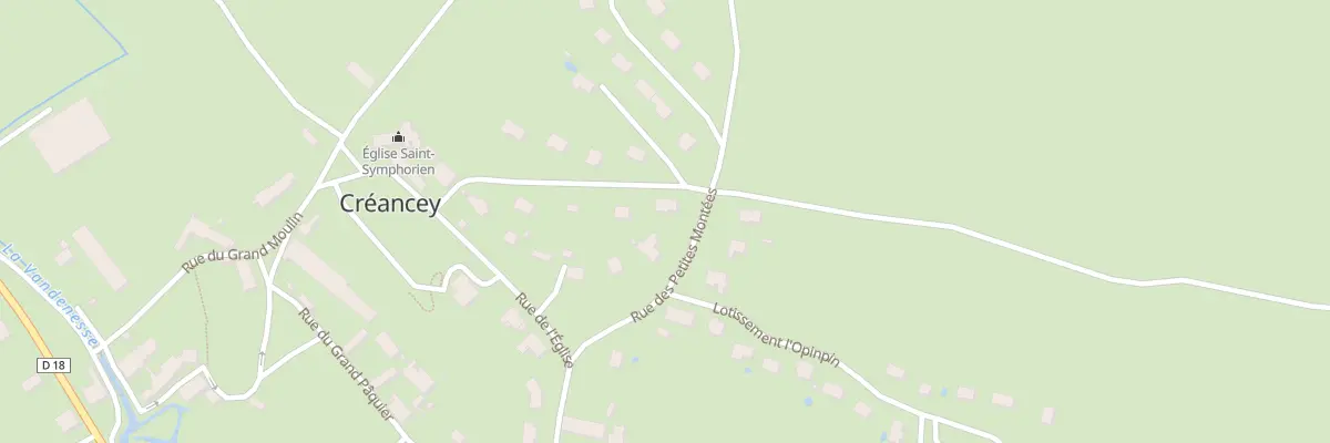 Plan du 8 Rue Claude Liévin à Créancey