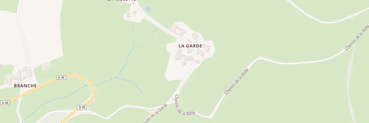 Plan du 5210 La Garde à Serrières