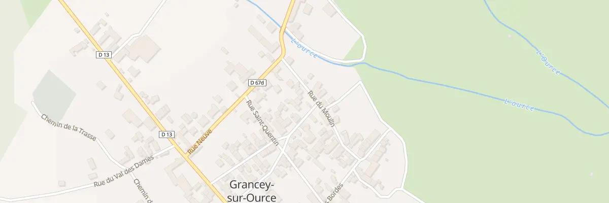 Plan du 45 Rue de la Confrérie à Grancey-sur-Ource