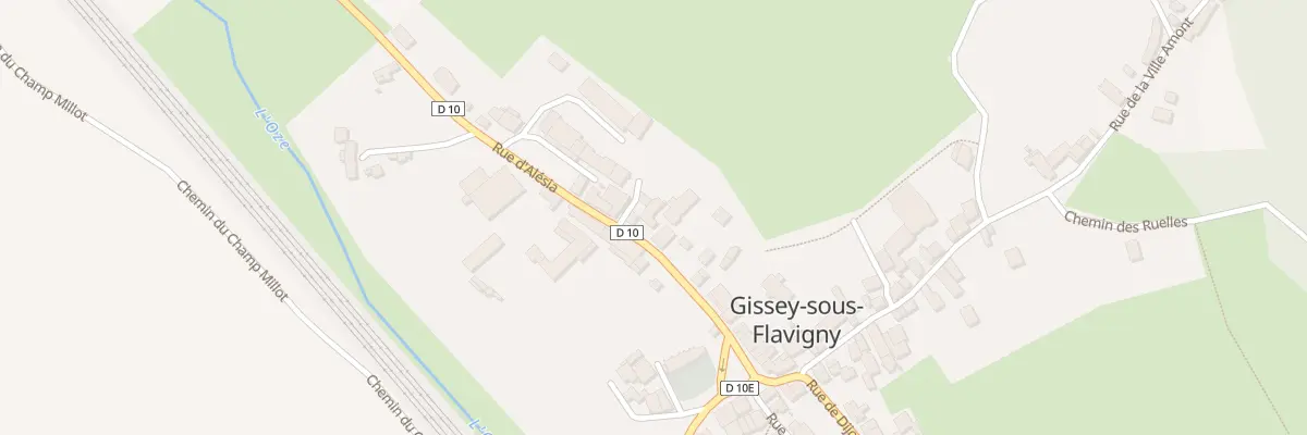 Plan du 8 Rue Alésia à Gissey-sous-Flavigny
