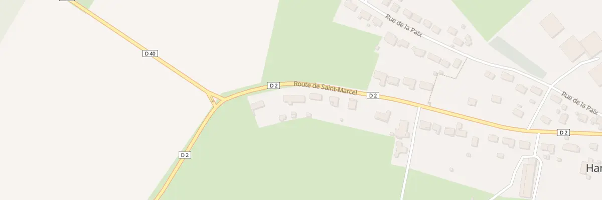 Plan du 48 Rte de Saint Marcel à Ham-les-Moines
