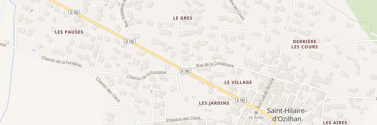 Plan du 37 Rue de la Centenaire à Saint-Hilaire-d’Ozilhan