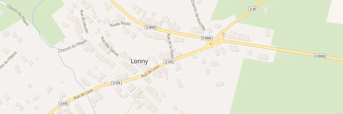 Plan du 4 Rue de Laon à Lonny
