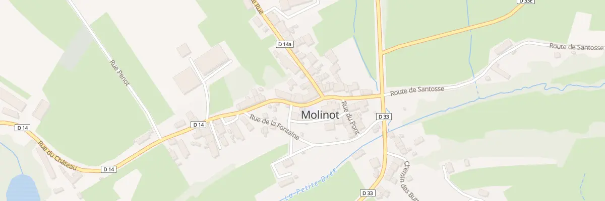 Plan du 16 Rue du Château à Molinot