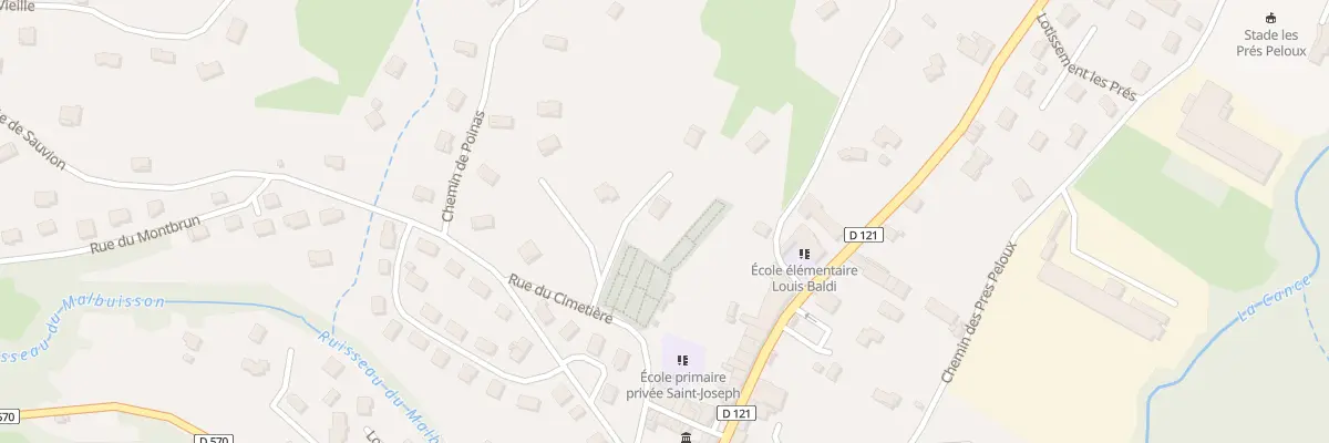 Plan du 5296 Che de Rodery à Villevocance
