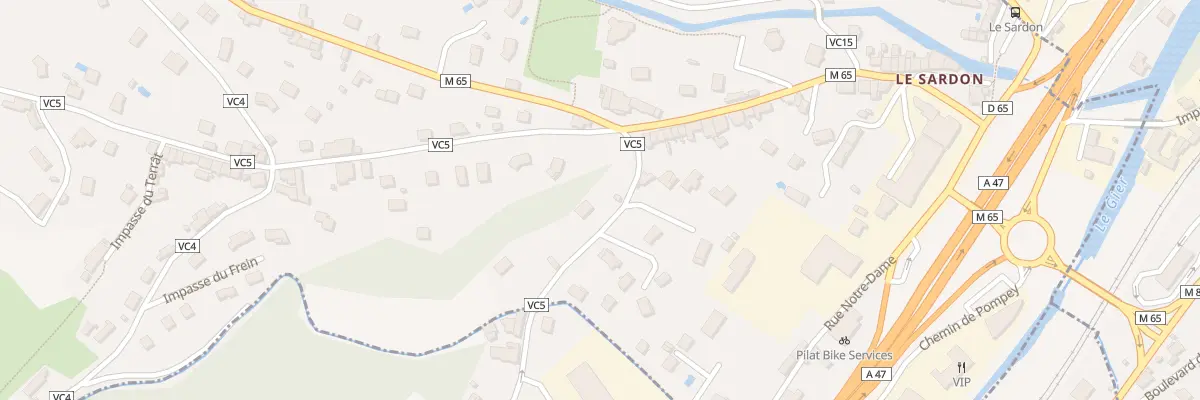 Plan du 135 Che du Chambon à Genilac