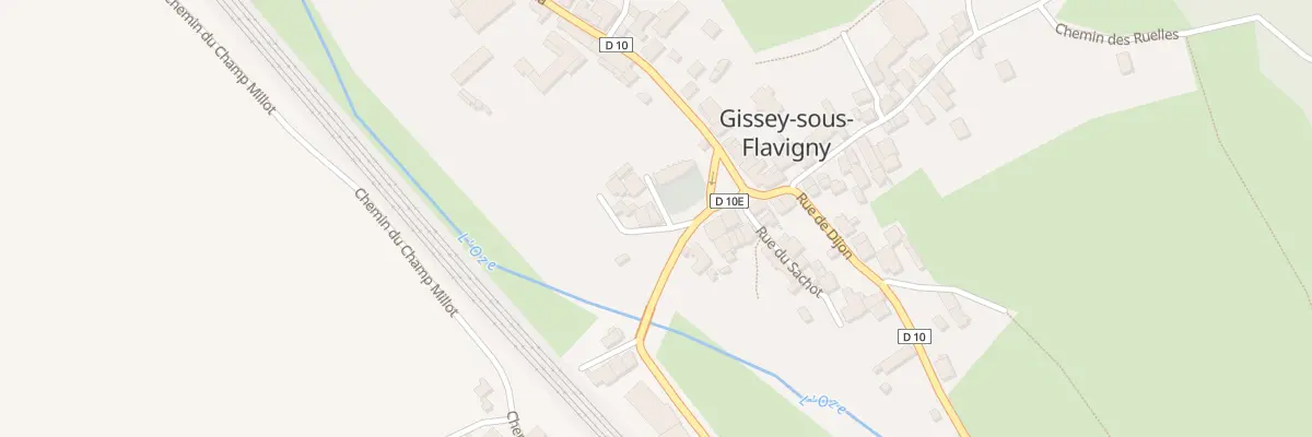 Plan du 1 Rue de l’Eglise à Gissey-sous-Flavigny