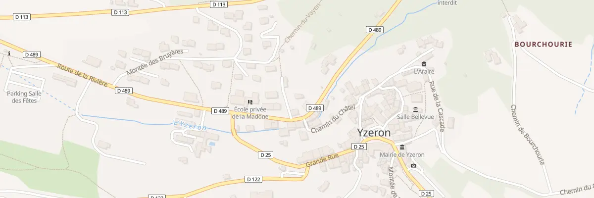 Plan du 4 Che du Vayen à Yzeron