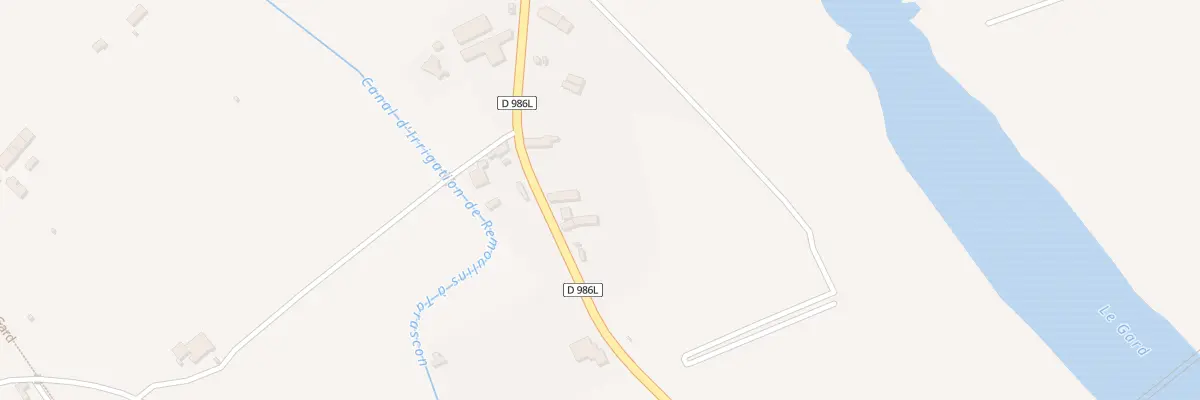 Plan du 811 Rte de Beaucaire à Montfrin