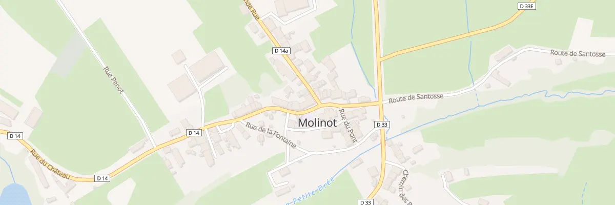 Plan du 14 Rue du Château à Molinot