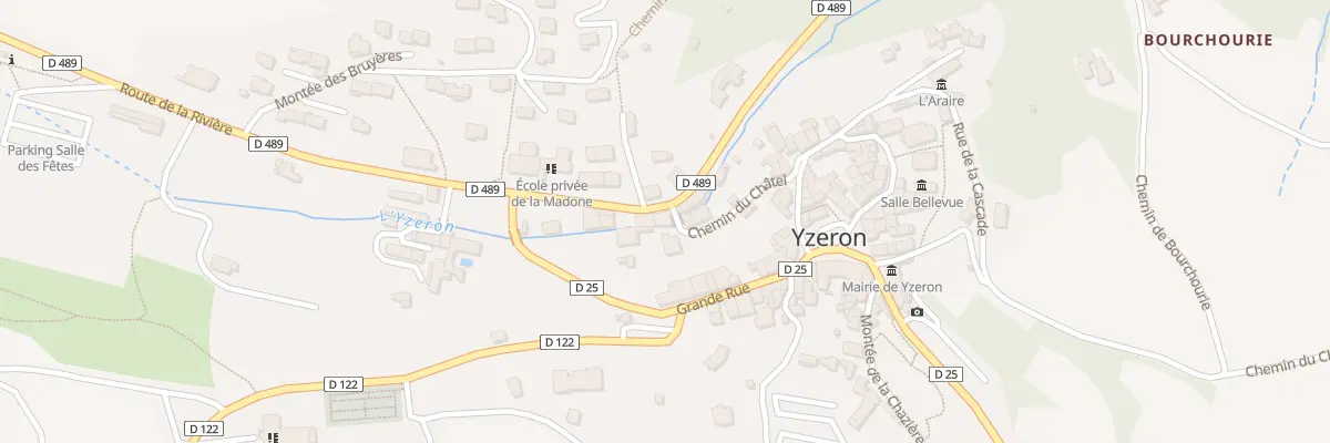 Plan du 13 Rte de la Rivière à Yzeron