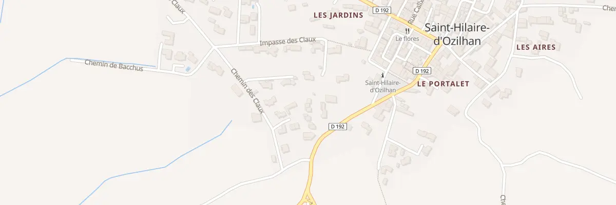 Plan du 11 Rue de la Tour à Saint-Hilaire-d’Ozilhan