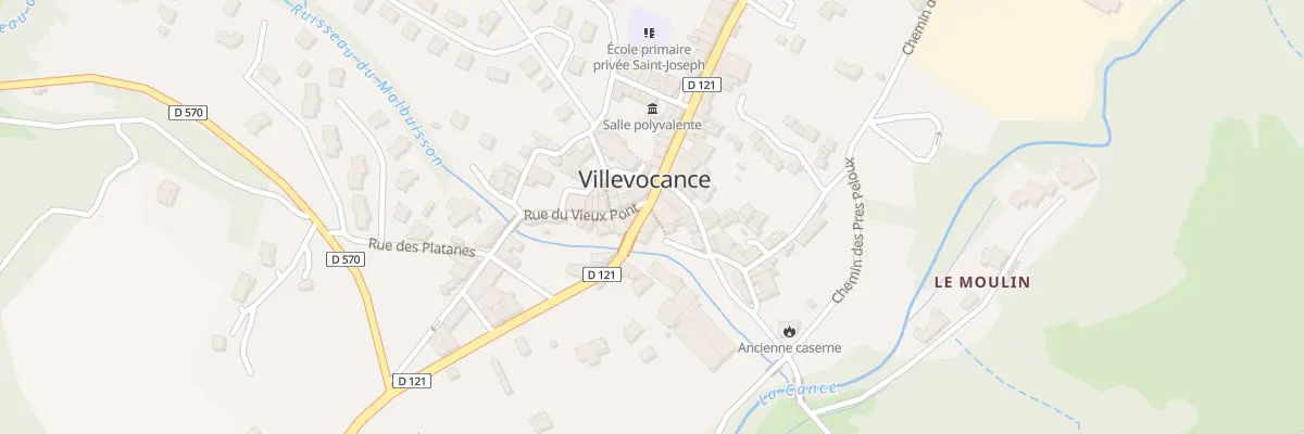 Plan du 5068 Rue de la Libération à Villevocance
