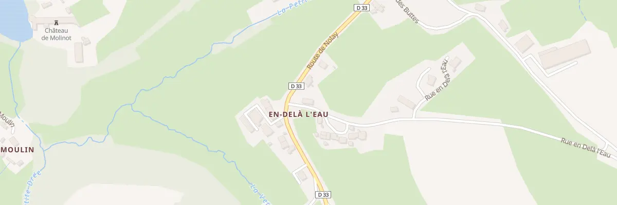 Plan du 1 Rue en Dela l’Eau à Molinot
