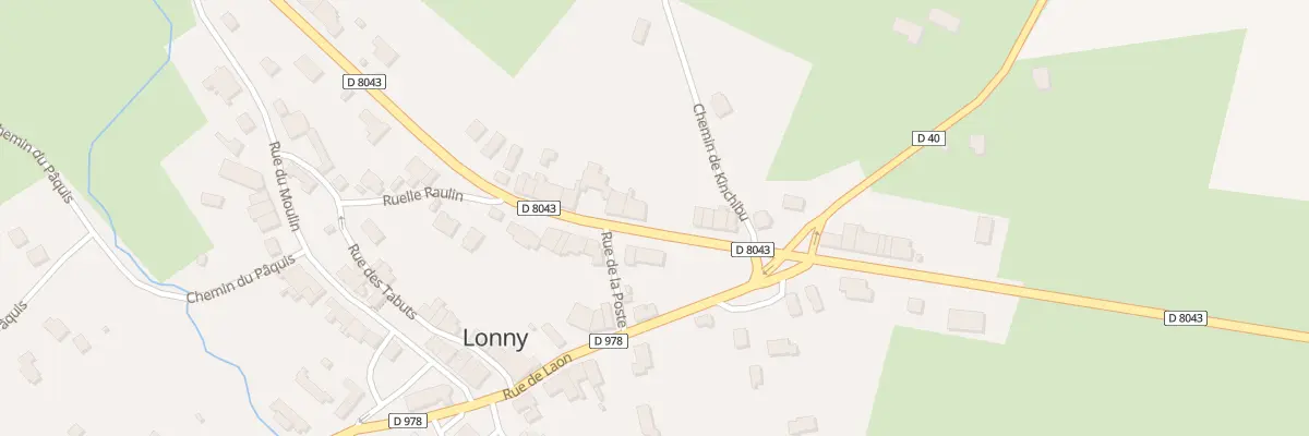 Plan du 20 Rte Nationale 43 à Lonny