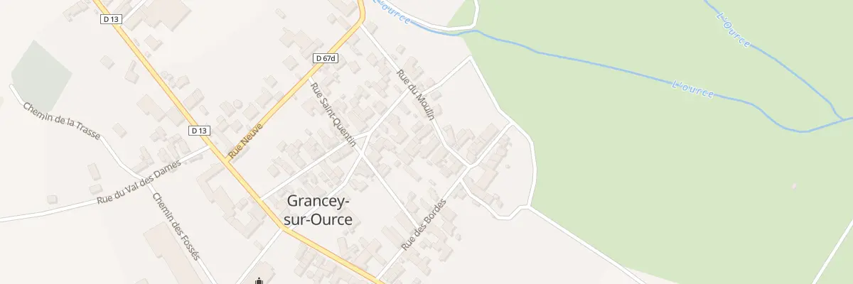 Plan du 16 Rue du Moulin à Grancey-sur-Ource