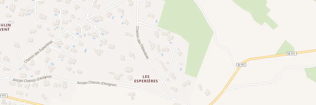 Plan du 1075 Che des Espérières à Valliguières