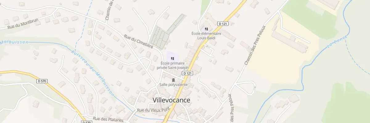 Plan du 5379 Rue de la Libération à Villevocance