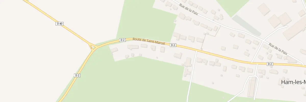 Plan du 42 Rte de Saint Marcel à Ham-les-Moines