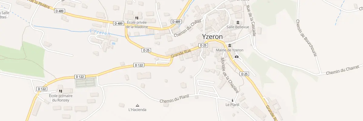 Plan du 6 Gr Grande Rue à Yzeron