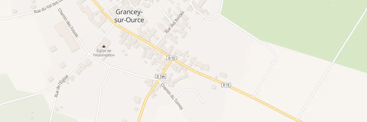 Plan du 3 Rte d’Autricourt à Grancey-sur-Ource