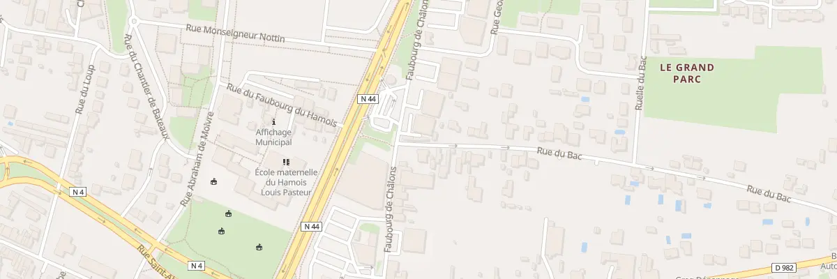 Plan du 2 Rue du Bac à Vitry-le-François