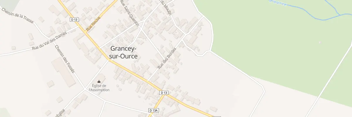 Plan du 16 Rue des Bordes à Grancey-sur-Ource