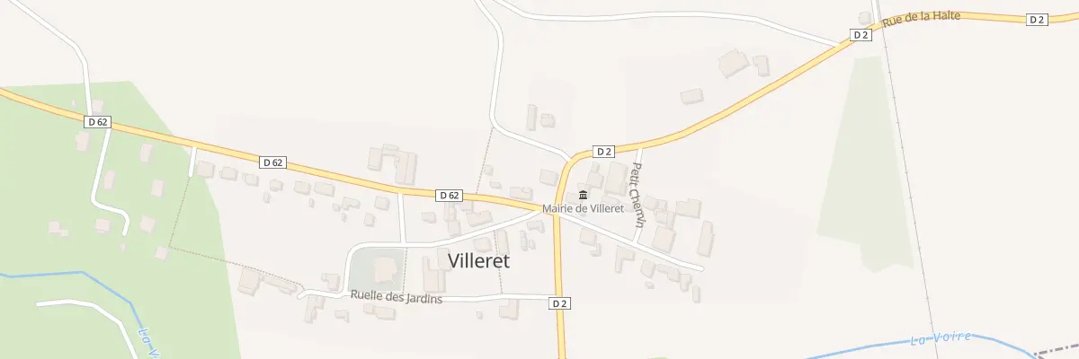 Plan du 2 Rue Gabrielle d’Estrées à Villeret