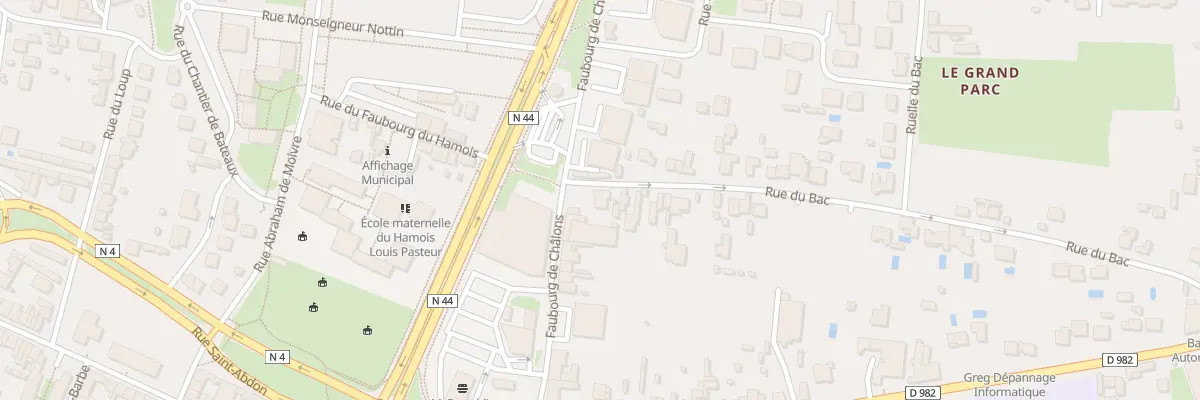 Plan du 3 Rue du Bac à Vitry-le-François